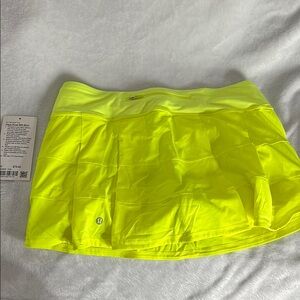 Lululemon Neon Yellow Skirt